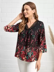 EMERY ROSE Áo sơ mi nữ Hoa Boho - Nhiều màu - Xem 5