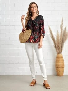 EMERY ROSE Áo sơ mi nữ Hoa Boho - Nhiều màu - Xem 6