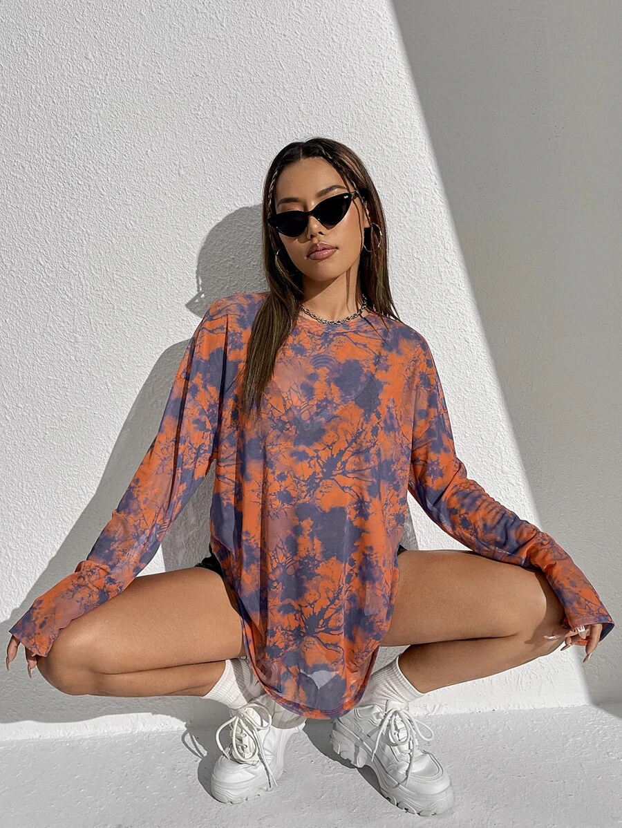 thegypsygoddess Artist Tie Dye Longline Tee