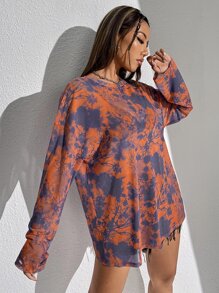 thegypsygoddess Artist Tie Dye Longline Tee