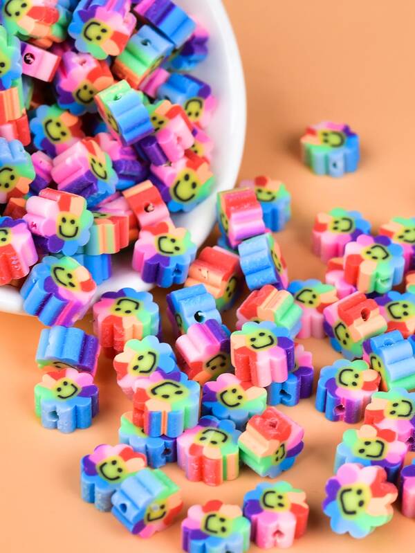 50pcs Flower Design DIY Bead
