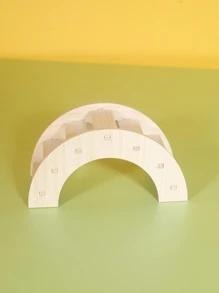 1pc Bridge Design Pet Training Toy - Beige - View 5