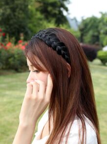 Băng đô rắn bện - màu đen - Xem 1