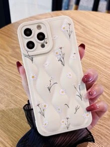 Daisy Painted Phone Case Compatible With IPhone 11,IPhone 13,IPhone 14 Pro Max - Beige - View 1