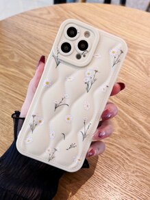 Daisy Painted Phone Case Compatible With IPhone 11,IPhone 13,IPhone 14 Pro Max - Beige - View 2