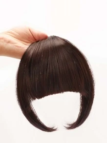 Straight Synthetic Hair Bangs With Sideburns - Brown - View 1