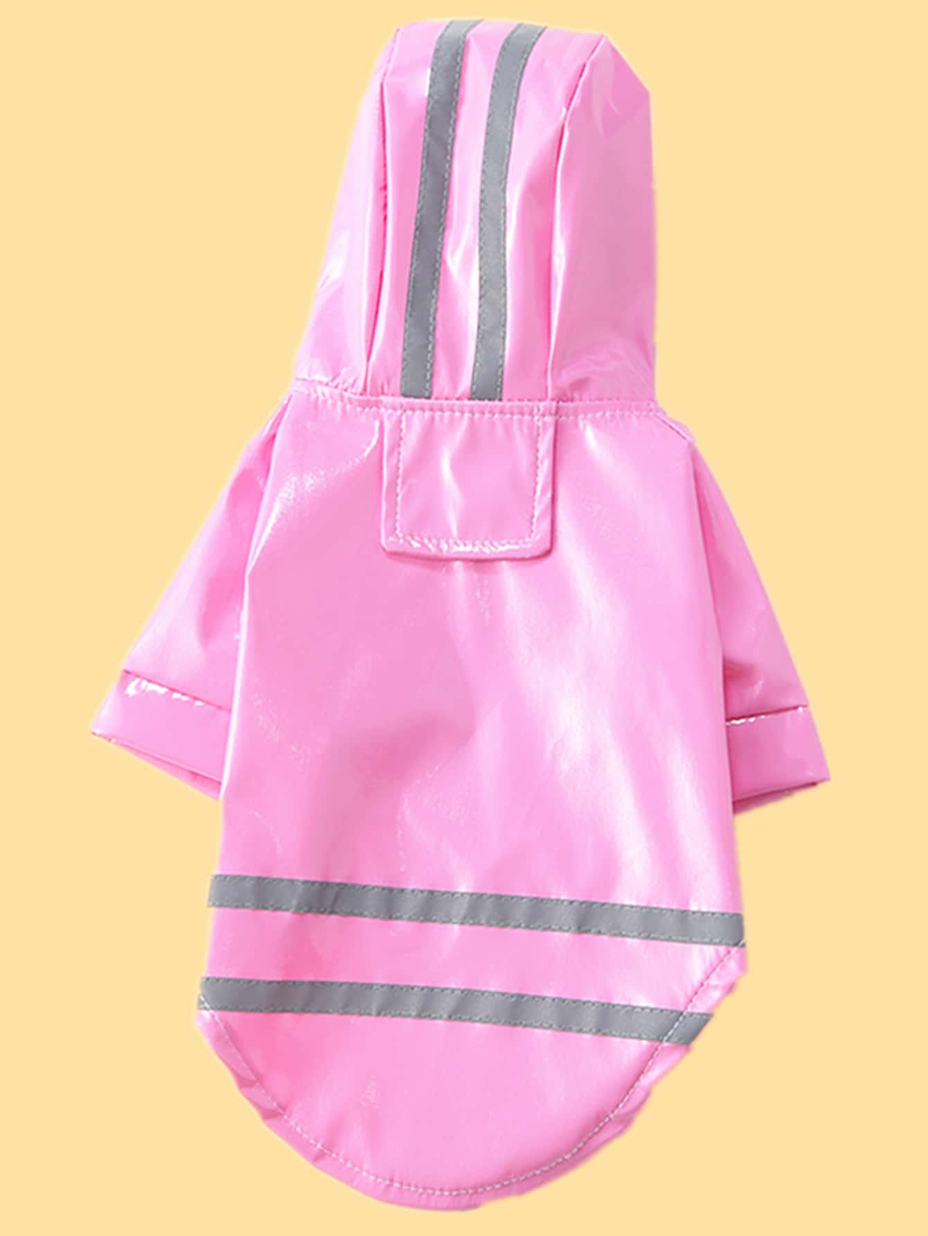 1pc Plain Pet Raincoat - Pink - View 1