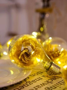 1pc Bulb Design Decoration Light - Yellow - View 6