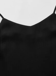 MOTF PREMIUM SILK STRAIGHT FIT CAMI TOP - Black - View 5