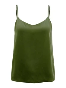 MOTF PREMIUM SILK STRAIGHT FIT CAMI TOP - Army Green - View 1