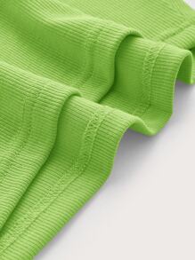 SHEIN ICON 多巴胺穿衣法愛心環狀細節吊帶上衣 - 青檸色 - 查看 3