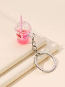 Cute Glow In The Dark Beverage Charm Keychain - Multicolor - View 1