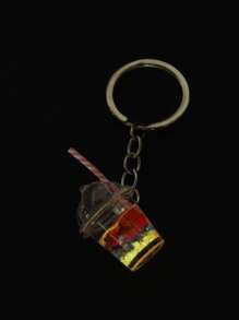 Cute Glow In The Dark Beverage Charm Keychain - Multicolor - View 2