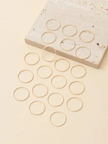 20pcs Circle DIY Jewelry Accessories - Yellow Gold - View 1