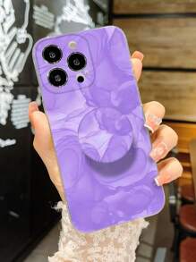 Watercolor Phone Case With Stand-Out Phone Grip - Multicolor - View 1