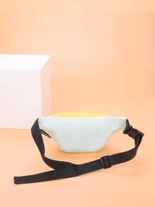 Riñonera con estampado de letra - Verde - Ver 3