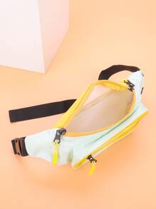 Riñonera con estampado de letra - Verde - Ver 4