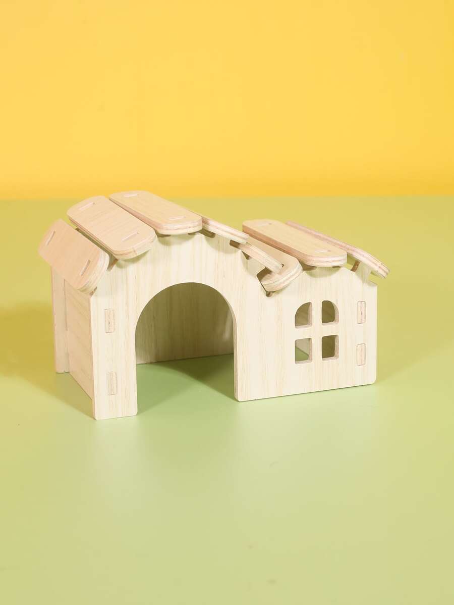 1pc Plain Hamster House - Beige - View 1