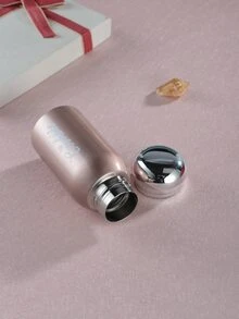 1入組字母圖案保溫瓶 - 粉色 - 查看 3