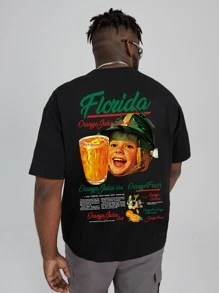 Manfinity EMRG Tops Nam Con số Slogan Giải trí - màu đen - Xem 2