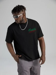 Manfinity EMRG Tops Nam Con số Slogan Giải trí - màu đen - Xem 5