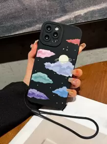 Handyhülle mit Wolken Muster, & Tragegurt