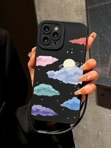 Handyhülle mit Wolken Muster, & Tragegurt