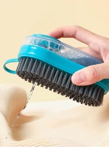 1pc Multi-Function Cleaning Brush, Soft Bristle Scrub Brush For Laundry, Non-Damage Fabric Cleaning Brush, Shoe Brush, Cleaning Tool - Blue - View 4
