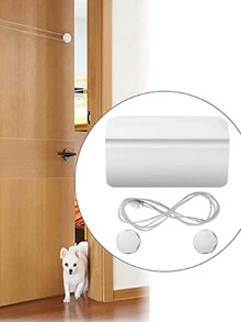 1 pieza puerta de mascota de dos manera - Blanco - Ver 2