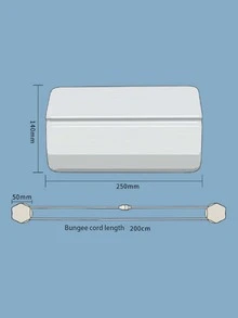 1 pieza puerta de mascota de dos manera - Blanco - Ver 4