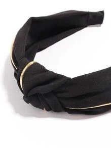 Two Tone Knot Decor Headband - Multicolor - View 3