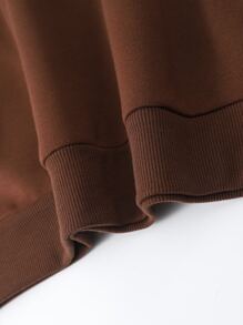 Manfinity Homme Men Cactus Print Thermal Pullover - Coffee Brown - View 4