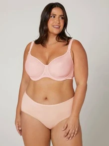 LUVLETTE Plus Lingerie 3-Pack Mid Rise Briefs - Multicolor - View 4