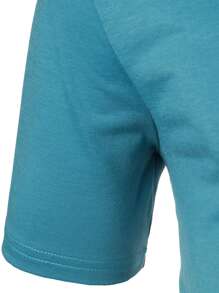 Manfinity Homme 男士字母刺繡POLO衫 - 青碧色 - 查看 5