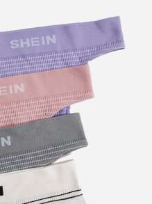 7pack Letter Cheeky Panty Set - Multicolor - View 8