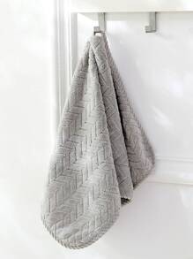 1 pieza con patrón geométrico Toalla de baño o Toalla - Gris Claro - Ver 6