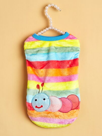 Débardeur pour animaux de compagnie à broderie chenille