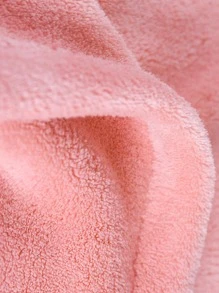 1pc Kids Cartoon Design Bath Towel - Pink - View 3