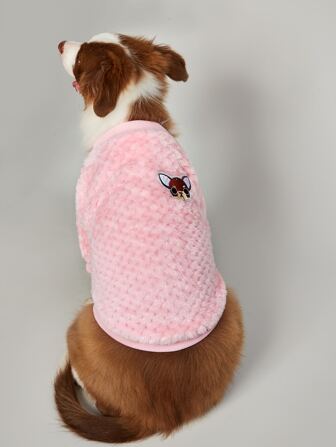 لباس علوي مززخرف برسوم كارتون للكلب قطعة واحدة