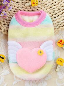 1pc Heart Decor Dog Tank