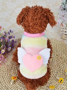 1pc Heart Decor Dog Tank
