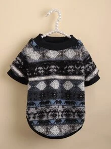 1pc Pet Dog/Cat Fleece Hoodie Sweatshirt, Warm Winter Outfit For Pets