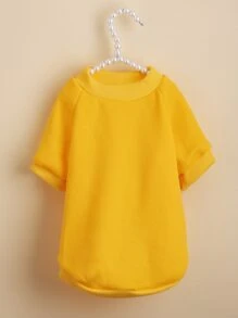 1pc Comfortable And Breathable Pet Casual Sweatshirt For Cats And Dogs - Yellow - View 1