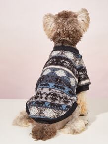 1pc Pet Dog/Cat Fleece Hoodie Sweatshirt, Warm Winter Outfit For Pets