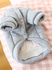 Sudadera de mascota con bordado de letra - Multicolor - Ver 5