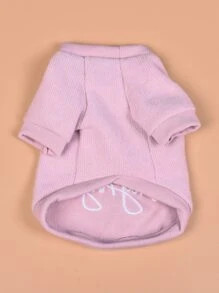 Wings Decor Pet Sweatshirt - Bụi hồng - Xem 5