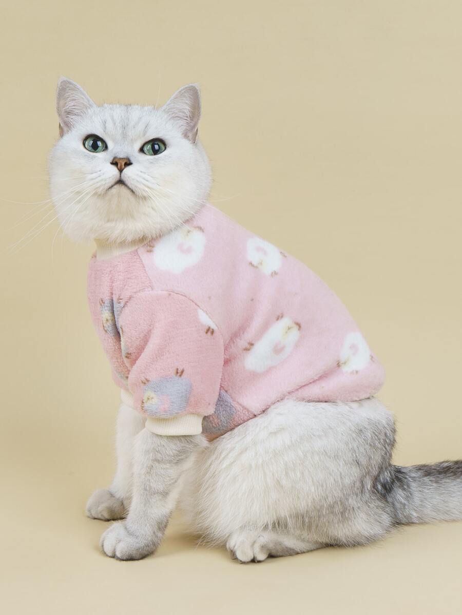 PETSIN Cartoon Graphic Pet Sweatshirt - Multicolor - View 1