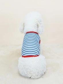Striped Pattern Pet Tank - Multicolor - View 2