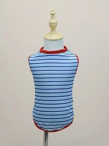 Striped Pattern Pet Tank - Multicolor - View 4