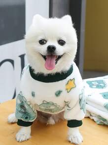 Cartoon Graphic Pet Sweatshirt - Nhiều màu - Xem 4